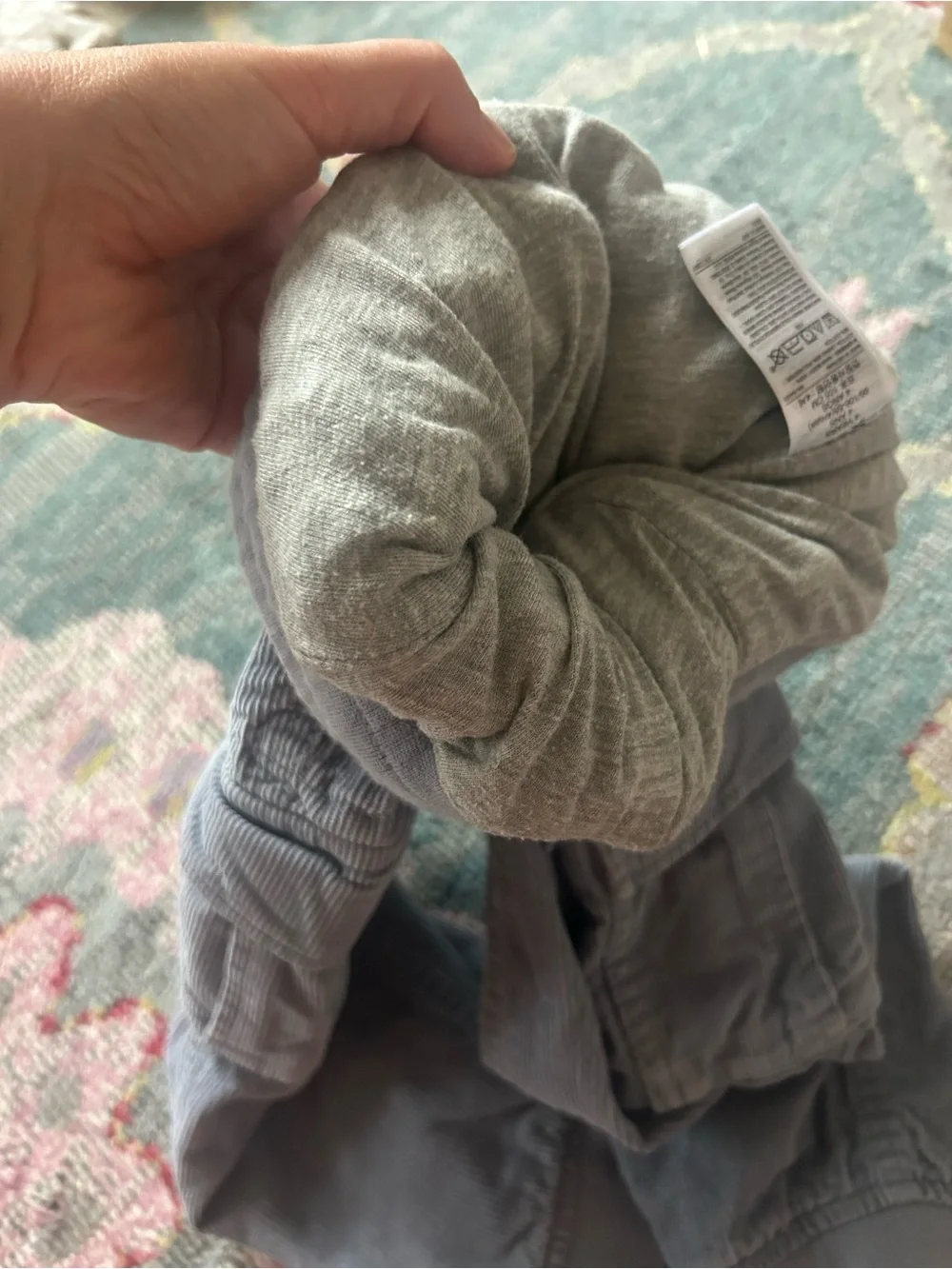 GAP Kids Gray Corduroy Cargo Jogger Pants